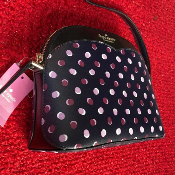 Kate Spade Payton Dome Crossbody with Fiesta Dot Black Multi - Picture 3 of 16
